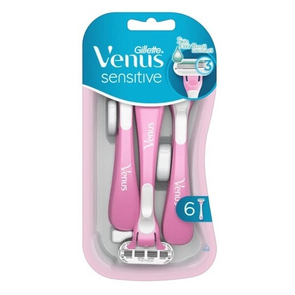 Gillette Disposable Razors Venus Sensitive - 6 Pieces