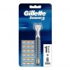 Gillette Sensor3 Men's Razor with 6 Blades Black