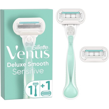 Gillette Venus Smooth Sensitive Women's Razor with 3-Blade Razor and 2 Blades