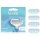 Gillette Venus Smooth Women's Razor Blades 4 Replacement Blades Triple Blade - Pack of 4