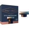 King C. Gillette Style Master Razor Blades for Men 4-Directional Metal Razor Blade Refill