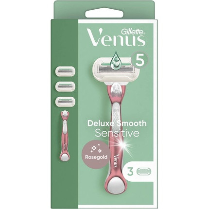 Gillette Venus Deluxe Smooth Sensitive Women's Razor 3 Pieces - Pack of 3