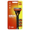 Gillette Fusion5 Men's Razor with 4 Replacement Blades - Black