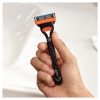 Gillette Fusion5 Men's Razor with 4 Replacement Blades - Black