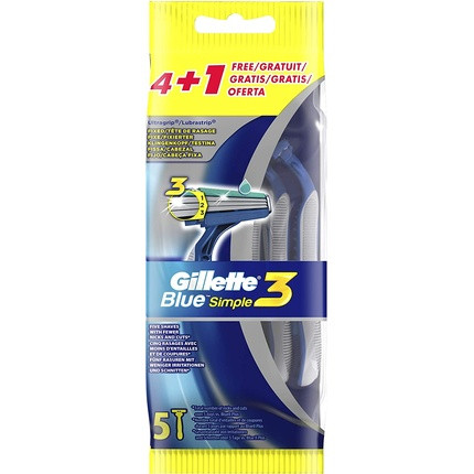 Gillette Razor Blue 3 Standard 4+1