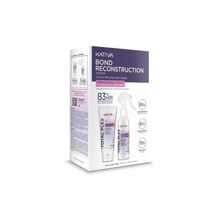 Kativa Total Kativa Plex Bond Repair Kit 70ml Reconstructive Concentrate + Capillary Link Reconstructive Sealant 60ml