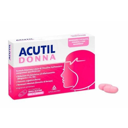 Angelini Acutil Woman Gluten-Free Dietary Supplement 20 Tablets