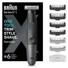 Braun Series X Hybrid Electric Men's Beard & Body Shaver 4D Blade SkinShield Waterproof Wireless XT5200