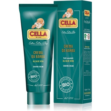 CELLA Bio Aloe Vera Shaving Cream 150g