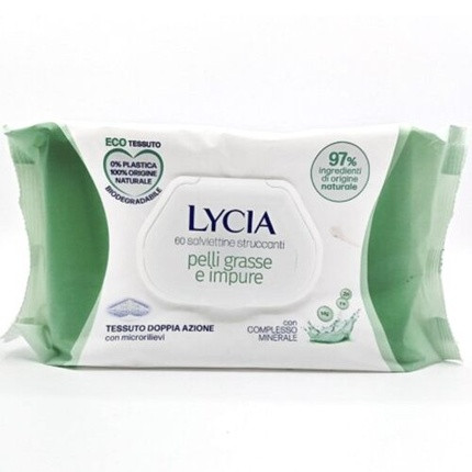 Lycia Salviettine Struccanti for Oily Skin 60 Count