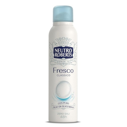 Neutro Roberts Classic Fresh Deodorant Spray with Pure Glycerin Oil for Men and Women 150ml 48h Classic