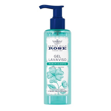 Acqua alle Rose Lavaviso Cleansing Gel with Astringent Rose Multiflora Ingredients for Combination Skin