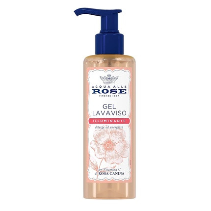 Acqua alle Rose Brightening Lavaviso Gel with Vitamin C from Rose Hips Face Cleanser for Dull and Matte Skin Energizing Cleansing and Revitalizing Skin in Daily Use 200ml