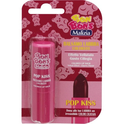 Bon Bons Malizia Pop Kiss Cherry Flavour Lip Balm 3ml