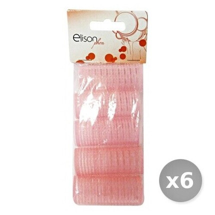 Gabbiano 25mm Self-Adhesive Curler Set for Hair Care - Pack of 6