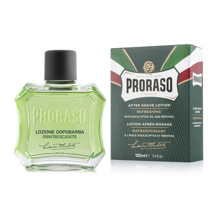 Proraso After Shave Lotion for Men Refreshing and Toning with Menthol and Eucalyptus Oil 3.4 Fl Oz