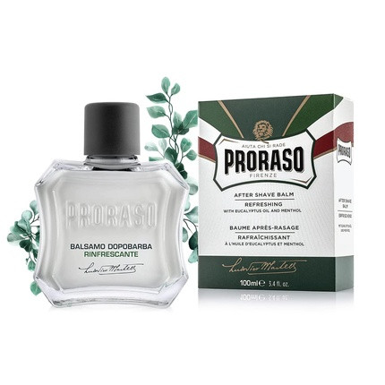 Proraso After Shave Balm for Men Refreshing and Toning Moisturizer with Menthol and Eucalyptus Oil 3.4 Fl Oz