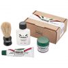 Proraso Travel Sized Shaving Kit for Men Pre-Shave Cream, Shaving Cream, After Shave Balm & Boar-Bristle Brush for All Skin Types