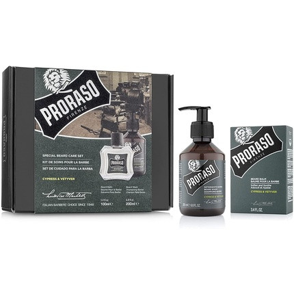 Proraso Cypress & Vetyver Beard Shampoo and Balm Duo Pack