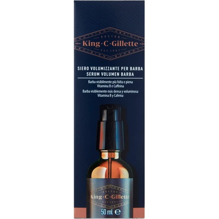 King C. Gillette Beard Condenser Formulated with Vitamin B and Caffeine 50ml