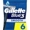 Gillette Blue3 Smooth Disposable Razors for Men 3 Blade Razor 40° Pivoting Head ComfortGel Technology