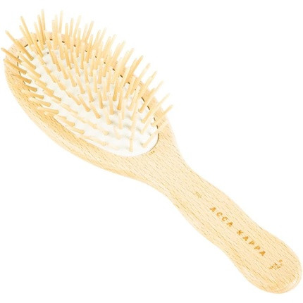 Acca Kappa Pneumatic Beech Wood Oval Brush With Wooden Pins