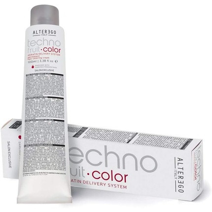 Alterego Techno Fruit Color 10/7 Keratin System PPD Free 100ml Platinum Blonde Sand Professional Permanent Colour