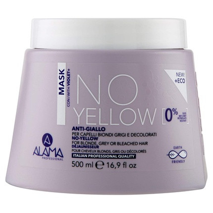 Alama No Yellow Anti-Yellowing Mask for Blonde, Gray, and Decolored Hair 500ml