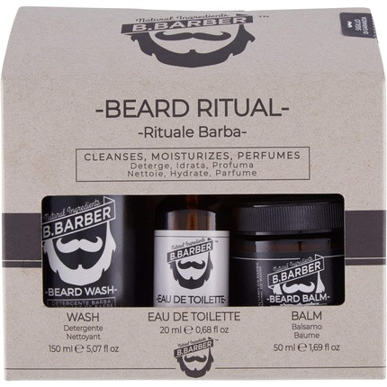 B.BARBER Ritual Beard Cleanser, Eau de Toilette, Conditioner