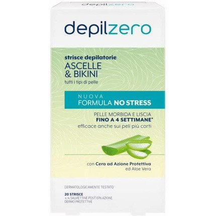 Depilzero Hair Removal Strips for Armpits and Bikini 20 Strips