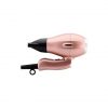 Elchim Mini Venetian Rose Gold Travel Hair Dryer Universal Voltage Ultra-Light Small and Foldable with Mini Air Concentrator and Mini Diffuser