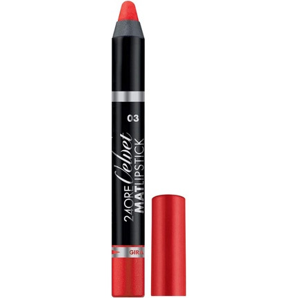 24 Hours Velvet Mat Pencil Lipstick N.03 Orange