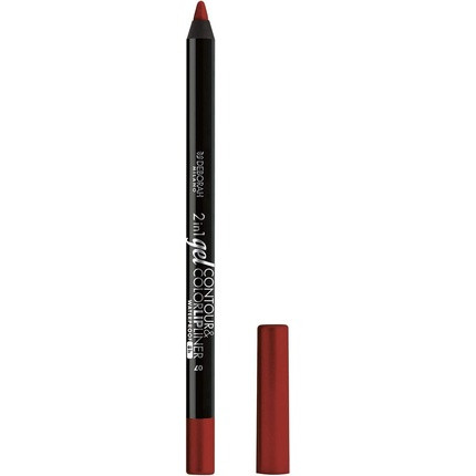 Deborah 2-in-1 Contour & Color Gel Lipliner Waterproof No.07 True Red