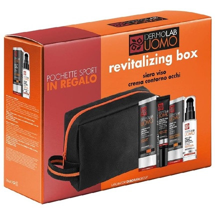 Dermolab Uomo Revitalizing Box: Revitalizing Face Serum and Eye Contour Cream Set