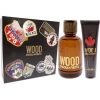 Wood by Dsquared2 for Men 2 Pc Gift Set 3.4oz EDT Spray 5.0oz Bath and Shower Gel