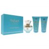 Versace Dylan Turquoise 1.7oz EDT Spray, Perfumed Body Gel, Bath and Shower Gel Women 3 Pc Gift Set