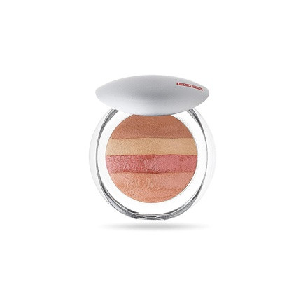 PUPA Milano Luminys Baked All Over Illuminating Blush Powder 4 Tone Compact 06 Coral Stripes 0.32 Oz