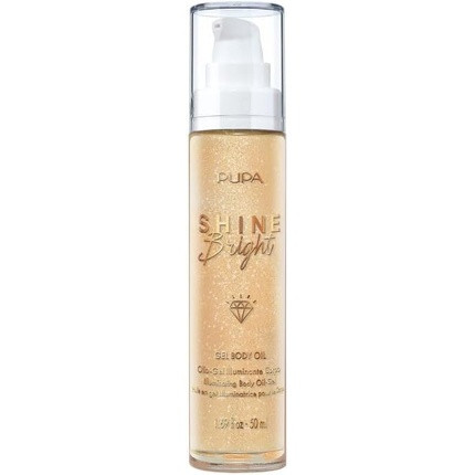 Pupa Shine Bright Body Oil Gel 001 Gold Diamond