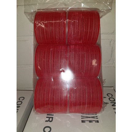 Xanitalia - Self-Adhesive Rollers - 70mm - Red - 6 Pieces