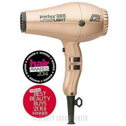 Parlux 385 PowerLight Ionic and Ceramic Hair Dryer - Gold