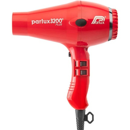 Parlux 3200 Plus Hair Dryer in Raunchy Red Lightweight Compact 1900W Dryer with Ultra High Tech Ionic Technology Salon Favourite 2 Speed Settings 3 Heat Controls Cool Shot Button