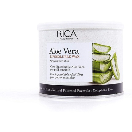 Rica Aloe Vera Warm Wax 400ml for Hair Removal on Legs, Underarms, Face, and Intimate Areas