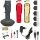 Gamma Piu Absolute Alpha Professional Cordless Clipper with 3 Interchangeable Covers: Red, Matte Gold, and Matte Black