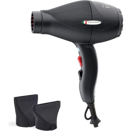 GAMMAPIU Professional Hair Dryer by I.E.S with ETC Technology 3 Speeds Constant Temperature - Black