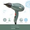 GAMMAPIU Professional Hair Dryer by I.E.S with ETC Technology 3 Speeds Constant Temperature - Black