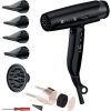 GAMMA+ XCELL S Ionic Hair Dryer 290g Ultra-Light Hair Dryer with Bacteria-Killing Effect Quiet Smart Memory LED Interface Self-Cleaning Technology - Matte Black