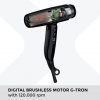 GAMMA+ XCELL S Ionic Hair Dryer 290g Ultra-Light Hair Dryer with Bacteria-Killing Effect Quiet Smart Memory LED Interface Self-Cleaning Technology - Matte Black