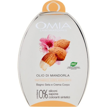 Omia Almond Body Oil with Body Cream Moisturizer and Regenerating Emollient - Dermatologically Tested