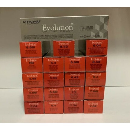 Alfaparf Evolution of the Color Cube 3D Tech Permanent Hair Color 4 - 9 Gray Box