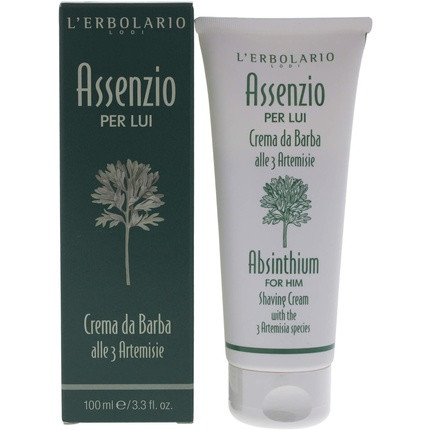 L'Erbolario Absinthium for Him Shaving Cream with Three Artemisia Species